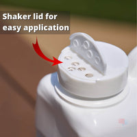 Advion Fire Ant Bait closeup of shaker lid on advion fire ant bait