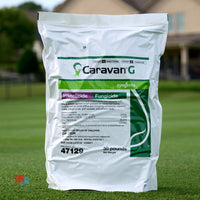 Caravan G - Insecticide and Fungicide Bag of Caravan G on Lawn