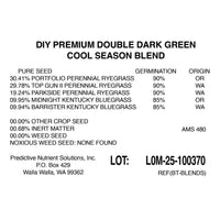 Premium Double Dark Green (KBG/PR) Grass Seed Premium Double Dark Green (KBG/PR) Grass Seed