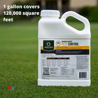 Mirimichi Green Pest Control - Non-Toxic Pest Control mirimichi green pest control coverage infographic on lawn