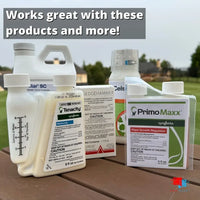 Turf Mark Blue Spray Indicator Dye - 1 Quart TurfMark Dye Product Compatibility