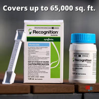 Recognition Herbicide - Broadleaf and Sedge Weed Control for Warm Season Turf Recognition herbicide box contents