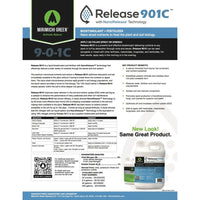 Release 901C™ - Biostimulant with Fertilizer Mirimichi Green Release 901C liquid biostimulant fertilizer label