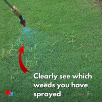 Turf Mark Blue Spray Indicator Dye - 1 Quart Spraying weeds in lawn