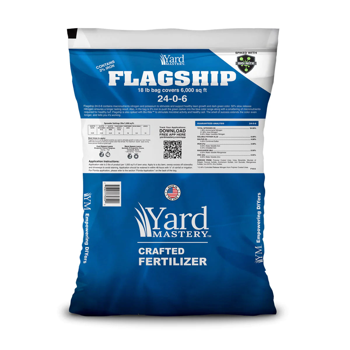 FlagShip Granular Lawn Fertilizer with Iron Golf Course Lawn Store