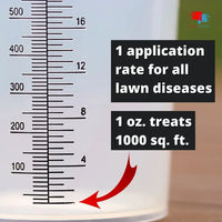 Pillar SC Liquid Fungicide - Brown Patch and Dollar Spot Control 1 application rate for all lawn diseases