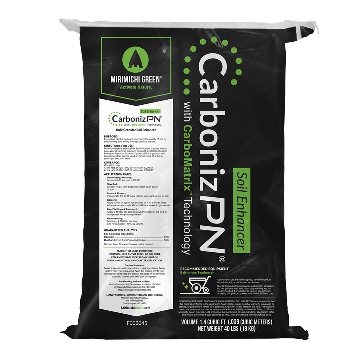 CarbonizPN™ Soil Enhancer for Lawns with Biochar Golf Course Lawn