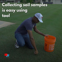 MySoil Pro Pack - Home Soil Test Kit Mysoil collecting soil sample