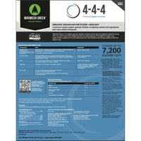 Mirmichi 4-4-4 Organic Fertilizer Product Label