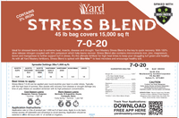 Yard master 7-0-20 stress blend label