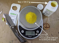Weighing Prodiamine 65 WDG  5 oz