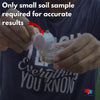 Soil sample in ion exchange resin