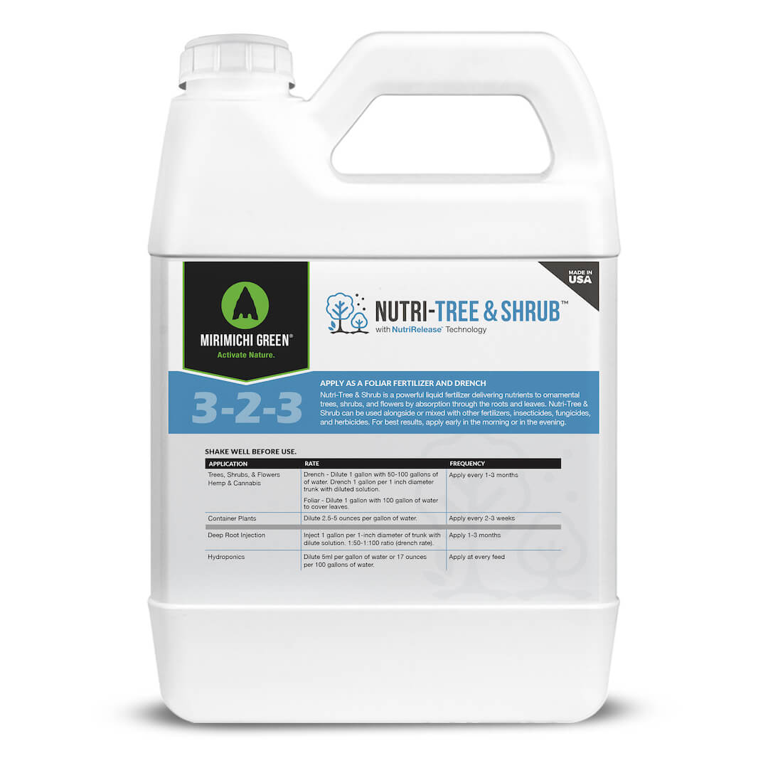 tree fertilizer for newly planted trees Nutri-Tree & Shrub Biostimulant and Fertilizer